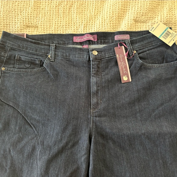 Gloria Vanderbilt Amanda Dark Indigo Jeans - Picture 4 of 7